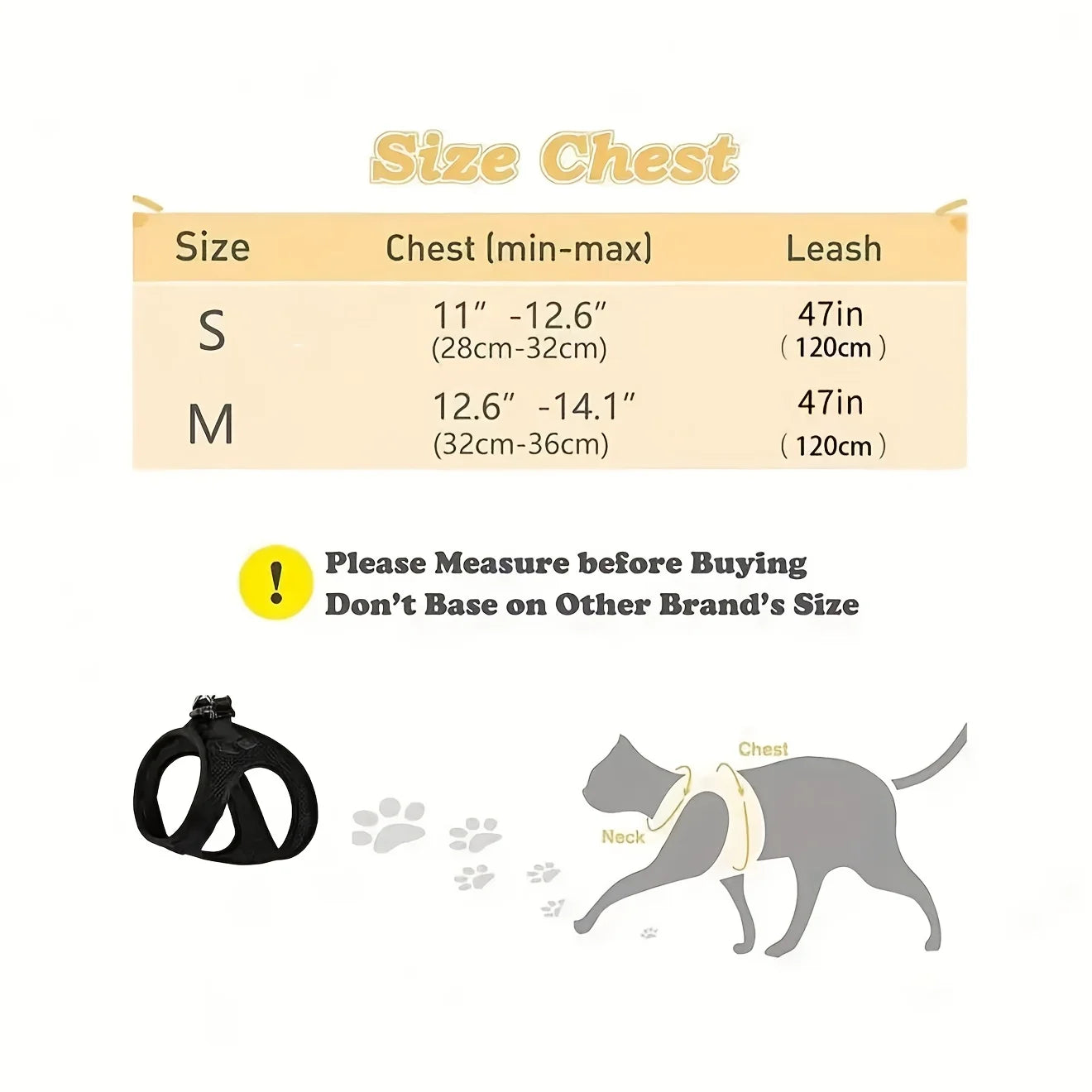 Vest Harness with Bungee Leash for Dogs and Cats